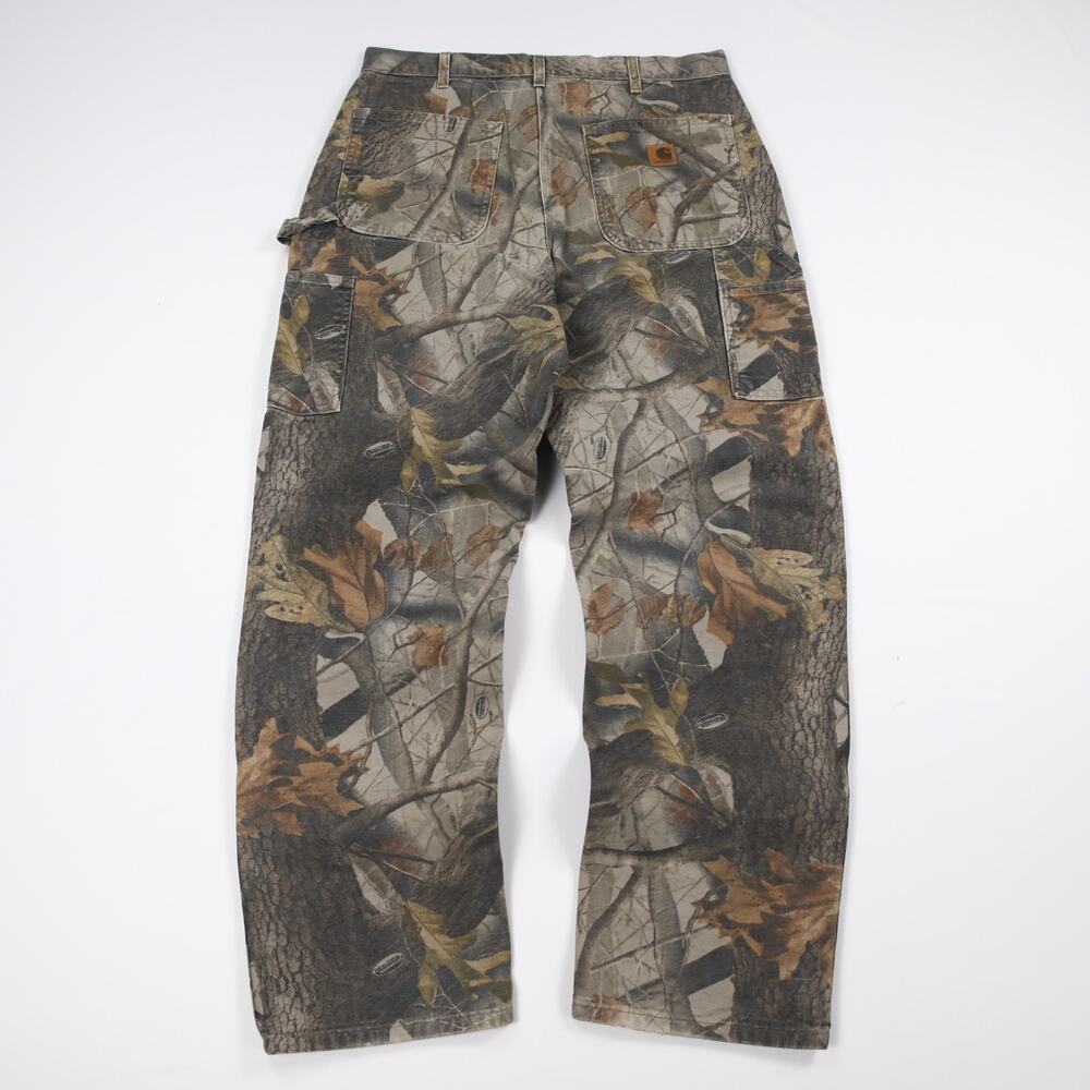 Vintage Cahartt B158 CMO Realtree Camo Carpenter Hunting Pants 34x32